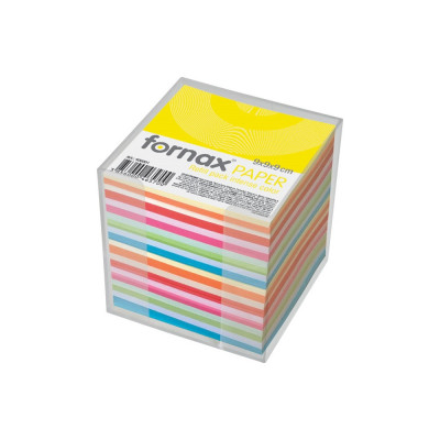 Kockatömb transzparens tartóban színes pasztell és intenzív 9x9x9cm, Fornax Kockatömb transzparens tartóban színes pasztell és intenzív 9x9x9cm, Fornax