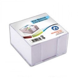 Kockatömb tartó műanyag 8x8x5cm, Bluering® víztiszta Író- irodaszer, papíráru Bluering
