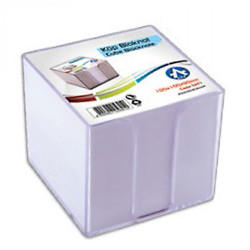 Kockatömb tartó műanyag 10x10x9cm, Bluering® víztiszta Író- irodaszer, papíráru Bluering