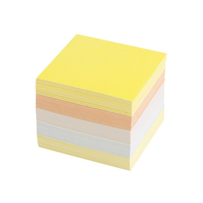 Kockatömb 8x8x6,5cm, ragasztás nélküli Bluering® színes