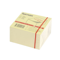 Jegyzettömb öntapadó, 75x75mm, 450lap, Fornax sárga Író- irodaszer, papíráru Fornax