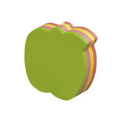 Jegyzettömb öntapadó, alma alakú, 70x70mm, 200lap, Info Notes Író- irodaszer, papíráru Info Notes