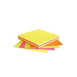 Jegyzettömb öntapadó, 75x75mm, 100lap, Info Notes, brilliant mix, sárga, zöld, pink, narancs Író- irodaszer, papíráru Info Notes