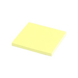 Jegyzettömb, ragasztó nélkül tapadó, 75x75mm, 100lap, Static, neon sárga Író- irodaszer, papíráru Evo