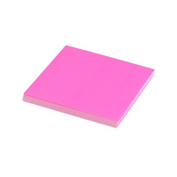 Jegyzettömb, ragasztó nélkül tapadó, 75x75mm, 100lap, Static, neon rózsa Író- irodaszer, papíráru Evo