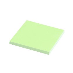 Jegyzettömb, ragasztó nélkül tapadó, 75x75mm, 100lap, Static, neon zöld Író- irodaszer, papíráru Evo
