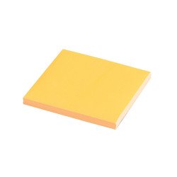 Jegyzettömb, ragasztó nélkül tapadó, 75x75mm, 100lap, Static, neon narancs Író- irodaszer, papíráru Evo