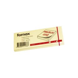 Jegyzettömb öntapadó, 40x50mm, 100lap, 3 tömb/csomag, Fornax, sárga Író- irodaszer, papíráru Fornax