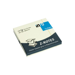Jegyzettömb öntapadó, 75x75mm, `Z` Info Notes sárga Író- irodaszer, papíráru Info Notes