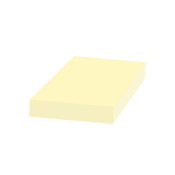 Jegyzettömb öntapadó, 40x50mm, 100lap, sárga Író- irodaszer, papíráru Egyéb