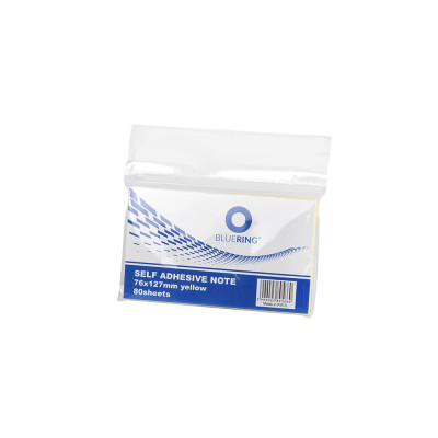 Jegyzettömb öntapadó, 76x127mm, 80lap, Bluering® , sárga Jegyzettömb öntapadó, 76x127mm, 80lap, Bluering® , sárga