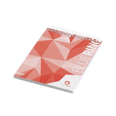 Jegyzettömb spirálozott, A6, 60lap, Bluering® kockás