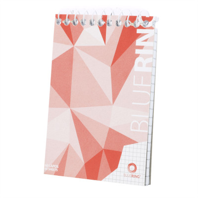 Jegyzettömb spirálozott, A7, 80lap, Bluering® kockás