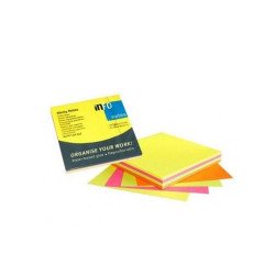 Jegyzettömb öntapadó, 75x75mm, 4x80lap,Info Notes, brilliant mix, rózsaszín, sárga, zöld, narancssárga Író- irodaszer, papíráru Info Notes