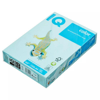 Másolópapír, színes, A3, 160g. IQ MB30 250 ív/csomag, pasztell középkék Másolópapír, színes, A3, 160g. IQ MB30 250 ív/csomag, pasztell középkék