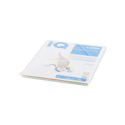 Másolópapír, színes, A4, 80g. vegyes színek IQ 4x25ív/csomag, pasztell, 4 klf. szín