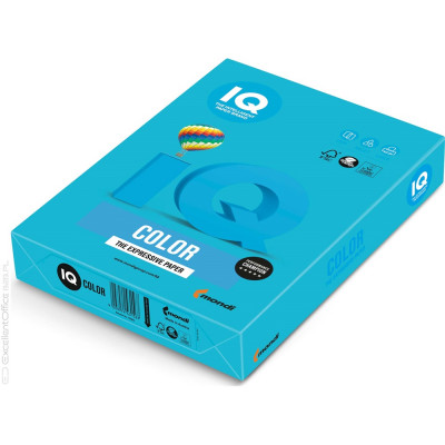 Másolópapír, színes, A4, 80g. IQ AB48 500ív/csomag, intenzív vízkék Másolópapír, színes, A4, 80g. IQ AB48 500ív/csomag, intenzív vízkék