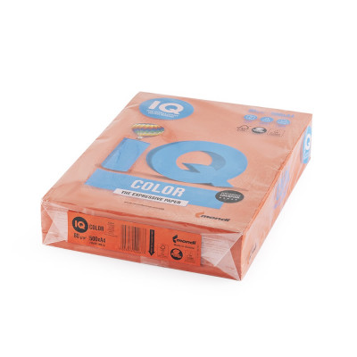 Másolópapír, színes, A4, 80g. IQ CO44 500ív/csomag, intenzív korall piros Másolópapír, színes, A4, 80g. IQ CO44 500ív/csomag, intenzív korall piros