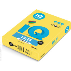 Másolópapír, színes, A4, 80g. IQ CY39 500ív/csomag, intenzív kanárisárga Író- irodaszer, papíráru IQ