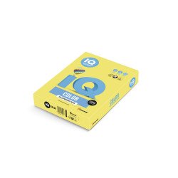 Másolópapír, színes, A4, 80g. IQ CY39 500ív/csomag, intenzív kanárisárga Író- irodaszer, papíráru IQ