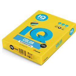 Másolópapír, színes, A4, 80g. IQ IG50 500ív/csomag, intenzív mustár sárga Író- irodaszer, papíráru IQ