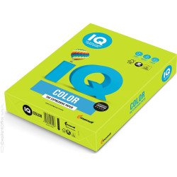 Másolópapír, színes, A4, 80g. IQ LG46 500ív/csomag, intenzív lime zöld Író- irodaszer, papíráru IQ