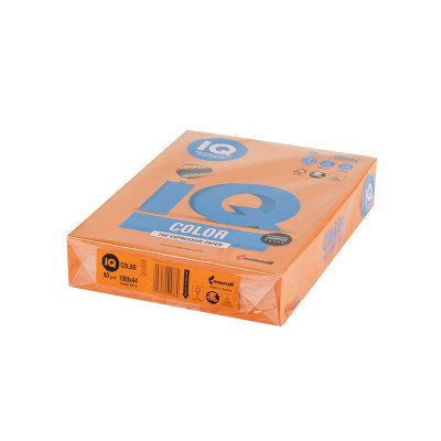 Másolópapír, színes, A4, 80g. IQ OR43 500ív/csomag, intenzív narancs Másolópapír, színes, A4, 80g. IQ OR43 500ív/csomag, intenzív narancs