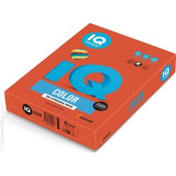 Másolópapír, színes, A4, 80g. IQ ZR09 500ív/csomag, intenzív téglavörös Író- irodaszer, papíráru IQ
