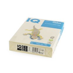 Másolópapír, színes, A4, 80g. IQ BE66 500ív/csomag, pasztell vanilia Író- irodaszer, papíráru IQ