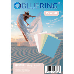 Másolópapír, színes, vegyes színek A4, 80 g Bluering® 5x20 ív/csomag, pasztell színes Író- irodaszer, papíráru Bluering