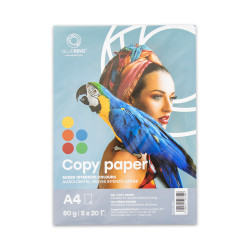 Másolópapír, színes, vegyes színek A4, 80g Bluering® 5x20 ív/csomag, intenzív színes Író- irodaszer, papíráru Bluering