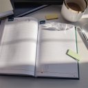 Határidőnapló agenda Standard A/5, napi, fehér lapokkal (kék) 2027. Bluering®
