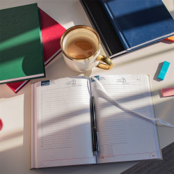 Határidőnapló agenda Standard A/5, napi, fehér lapokkal (zöld) 2026. Bluering®