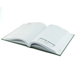 Határidőnapló agenda Standard A/5, napi, fehér lapokkal (zöld) 2026. Bluering® Író- irodaszer, papíráru Bluering