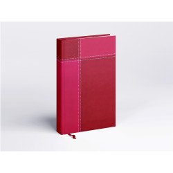 Határidőnapló Prémium M B/5, heti krémszínű lapokkal piros Realsystem 2026. Író- irodaszer, papíráru Realsystem