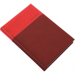 Határidőnapló Lux A/5, napi fehér lapokkal piros Realsystem 2026. Író- irodaszer, papíráru Realsystem