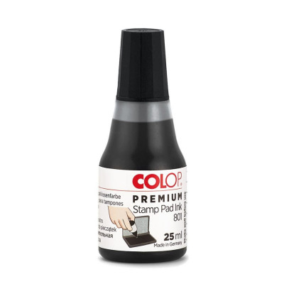 Bélyegzőfesték C 801/25 ml, Colop fekete Bélyegzőfesték C 801/25 ml, Colop fekete