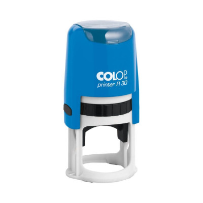 Bélyegző R30 Printer Colop kék ház/natúr párna kör lenyomat