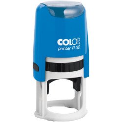 Bélyegző R30 Printer Colop kék ház/natúr párna kör lenyomat Irodatechnika, kellékei Colop