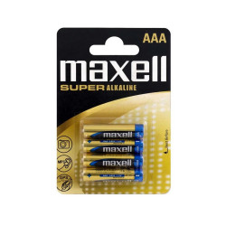 Elem AAA mikro LR03 1,5V Super tartós alkaline 4 db/csomag, Maxell Irodatechnika, kellékei Maxell