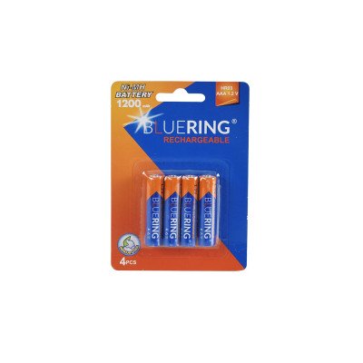 Elem tölthető akku AAA mikro HR03 1200mah 4 db/csomag, Bluering®