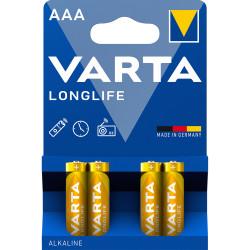 Elem AAA mikro LR03 Longlife 4 db/csomag, Varta Irodatechnika, kellékei Varta