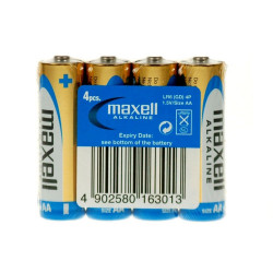 Elem AA ceruza LR6 zsugorfóliás alkaline 4 db/csomag, Maxell Irodatechnika, kellékei Maxell