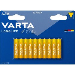 Elem AAA mikro LR03 Longlife 10 db/csomag, Varta Irodatechnika, kellékei Varta