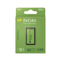 Elem tölthető akku 6HR61 200MAH 1 db/csomag, GP Irodatechnika, kellékei Gp