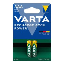 Elem tölthető akku AAA mikro 800 mAH Power 2 db/csomag, Varta Irodatechnika, kellékei Varta
