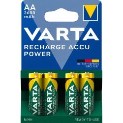 Elem tölthető akku AA ceruza 2600 mAH Power 4 db/csomag, Varta Irodatechnika, kellékei Varta