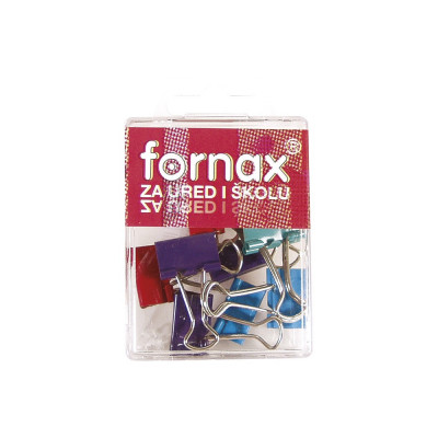 Binderkapocs 19mm, BC-30, 10 db műanyag dobozban, Fornax színes Binderkapocs 19mm, BC-30, 10 db műanyag dobozban, Fornax színes