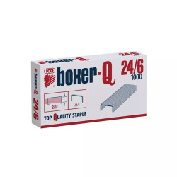 Tűzőkapocs 24/6 dobozos Boxer -Q Irodatechnika, kellékei Boxer