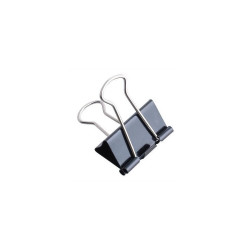 Binderkapocs 15mm, 12 db/doboz, Fornax fekete Irodatechnika, kellékei Fornax